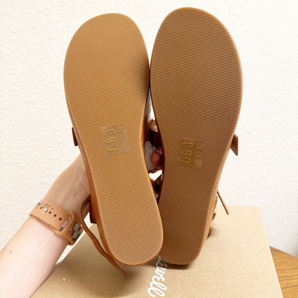 Madewell The Robin Platform Sandal in Lizard Embossed Leather Size 9 US NIB - Picture 4 of 5